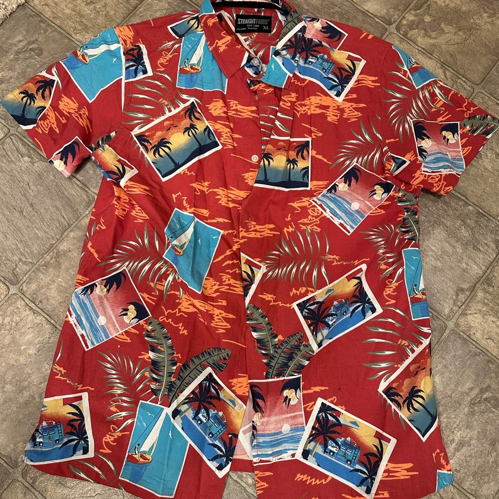Straight faded men’s button down shirt size XL